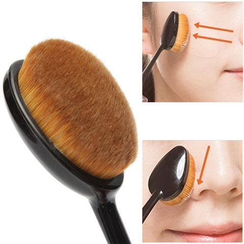Oval Makeup Cream Powder Blush
